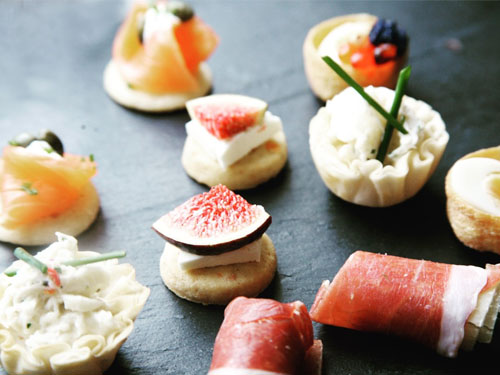 nibbled canapes